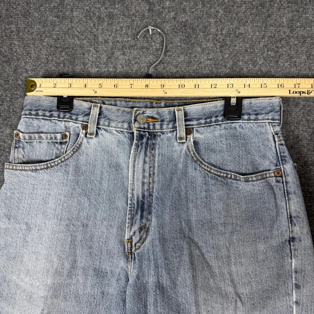 Levi's 505 Regular Fit Denim Shorts Men's 33 Light Wash Blue Jorts Y2K